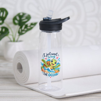 I Just Want to Hug the Ocean Water Bottle