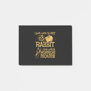 I Just Want To Pet Rabbit And Halloween Post-it Notes