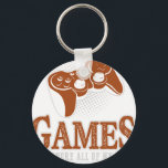 I Just Want to Play Video Games and Ignore All of  Key Ring<br><div class="desc">A stylish keychain featuring a vintage classic car design. A perfect accessory for car lovers and collectors. Great for everyday use or as a small and thoughtful gift for classic car enthusiasts.</div>
