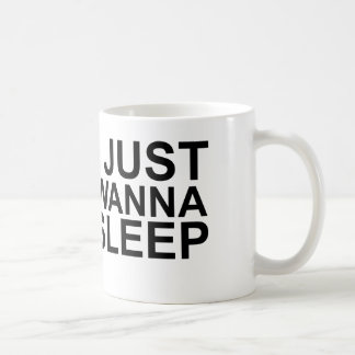 i just want to sleep coffee mug