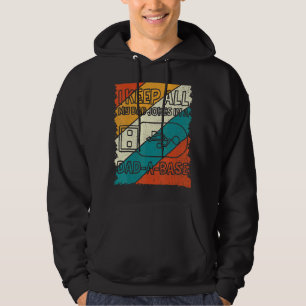 I Keep All My Dad Jokes In A Dad A Base Vintage Fa Hoodie