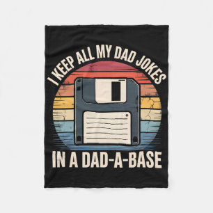 I Keep All My Dad Jokes In Dad A Se Father’s Day C Fleece Blanket