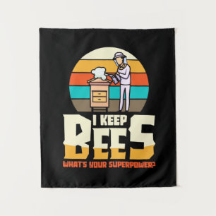 I Keep Bees Tapestry