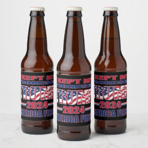 I kept my Promises - Trump 2024 Beer Bottle Label