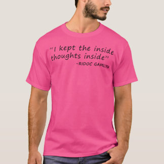I Kept The Inside Thoughts Inside Fourth Wing Onyx T-Shirt