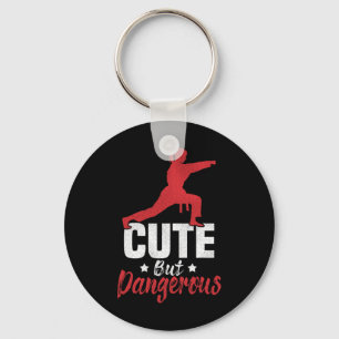 I Kick Like A Girl-karate Kickboxing Girl _1 Key Ring