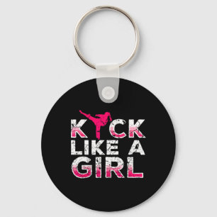 I Kick Like A Girl-karate Kickboxing Girls Key Ring
