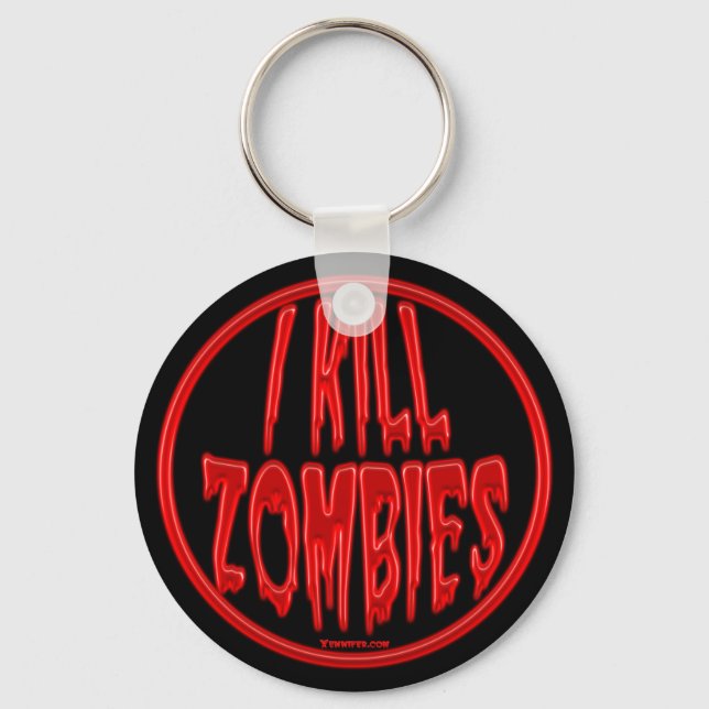 I Kill Zombies Key Chain (Front)