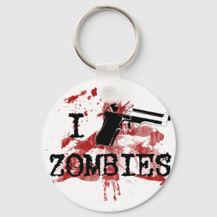 I Kill Zombies Key Ring
