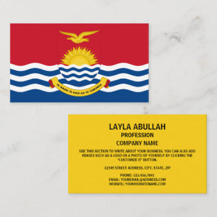 I-Kiribati Flag & Coat of Arms, Flag of Kiribati Business Card