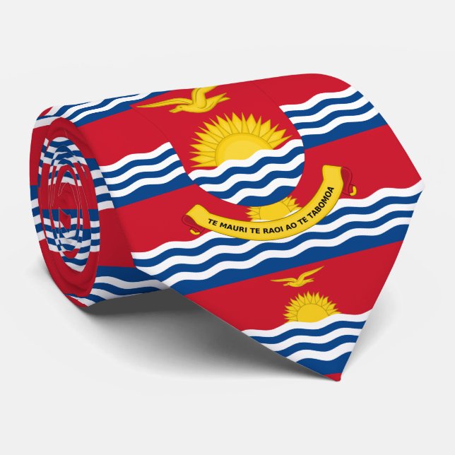 I-Kiribati Flag & Coat of Arms, Flag of Kiribati Tie (Rolled)