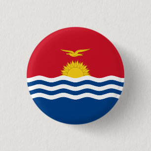 I-Kiribati Flag, Flag of Kiribati 3 Cm Round Badge