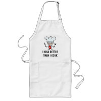 I kiss better then i cook apron for men