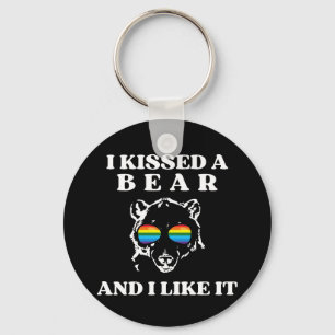 I Kissed A Bear And I Liked It Funny Key Ring
