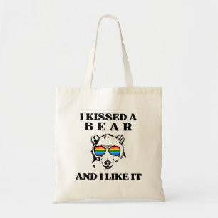 I Kissed A Bear And I Liked It Funny Tote Bag