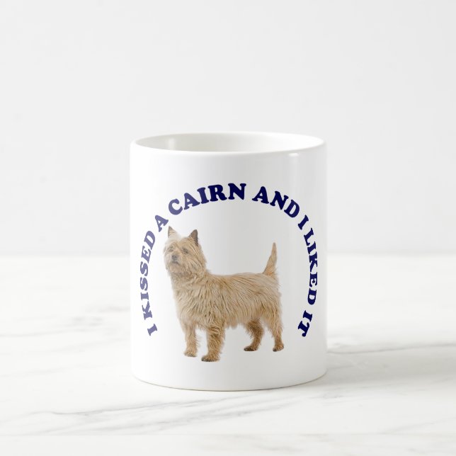 I Kissed a Cairn Terrier Coffee Mug (Center)