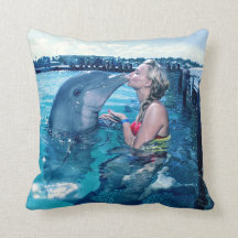 I KISSED A DOLPHIN # Miss Multiverse France Pillow
