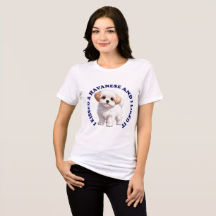 I Kissed a Havanese puppy Tri-Blend Shirt