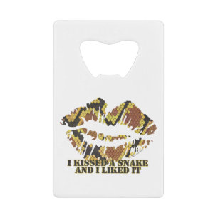 I Kissed a Snake Brown and Gold Print
