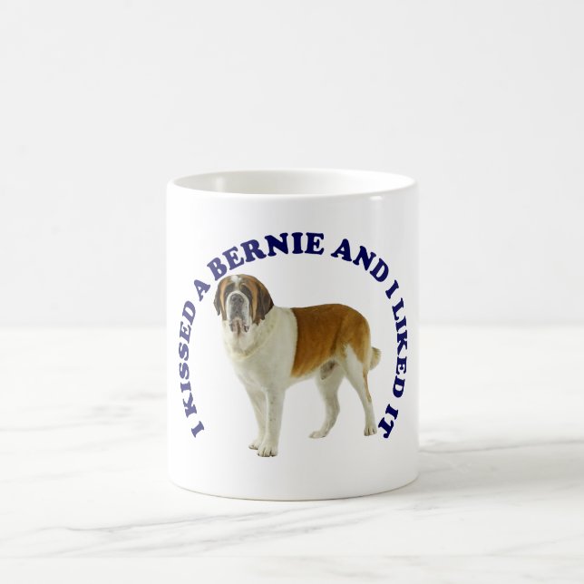 I Kissed a St Bernard Coffee Mug (Center)
