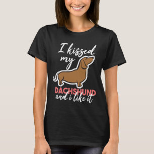 I Kissed My Dachshund And I Like It Christmas Dach T-Shirt