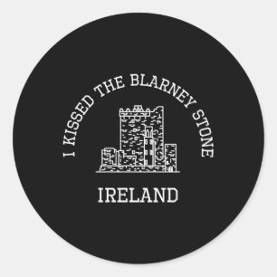 I Kissed The Blarney Stone Ireland Blarney Castle  Classic Round Sticker