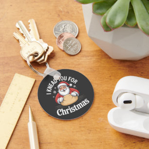 I Knead You For Christmas Bakery Pastry Xmas Key Ring