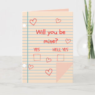 I Knew You'd Say Yes! Funny Valentine Card
