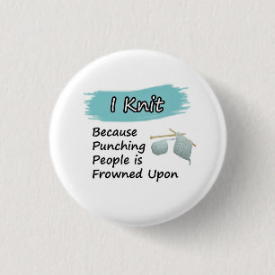 I Knit - Button