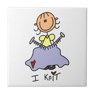 I Knit Ceramic Tile