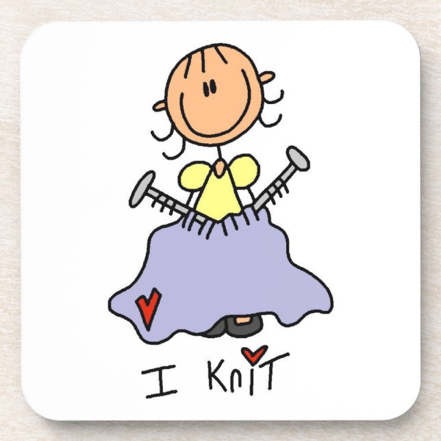 I Knit Coaster (Front)