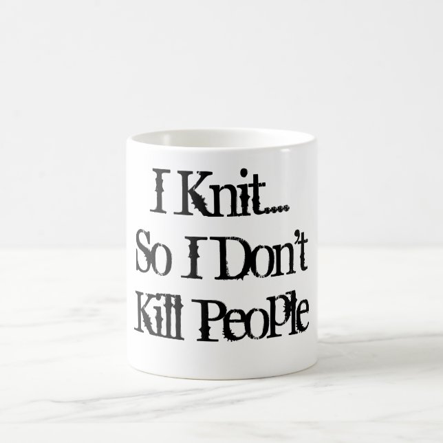 I Knit... Coffee Mug (Center)