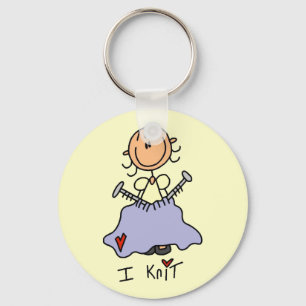 I Knit Key Ring