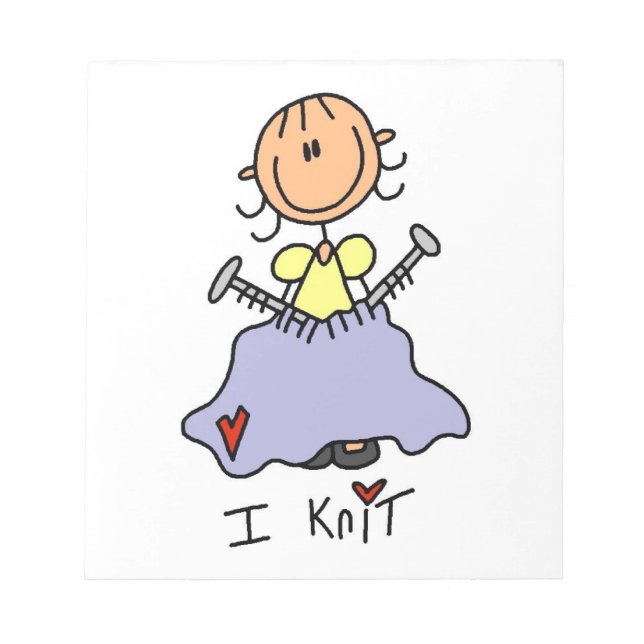 I Knit Notepad (Front)
