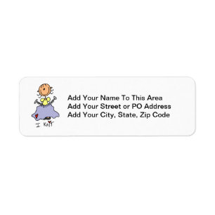 I Knit Return Address Label