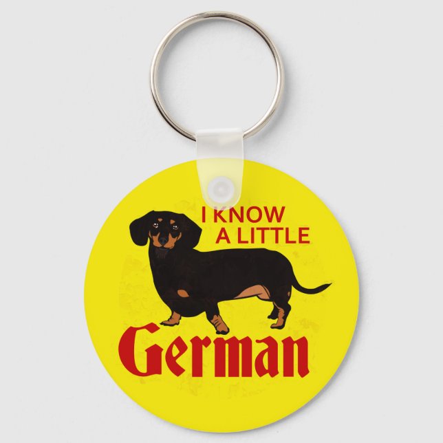 I Know A Little German Key Ring (Front)