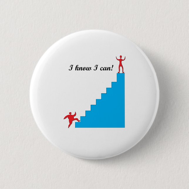 I know I can! 6 Cm Round Badge (Front)