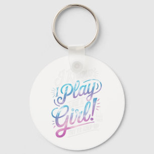 I Know I Play Like A Girl Ice Hockey Player Girl C Key Ring