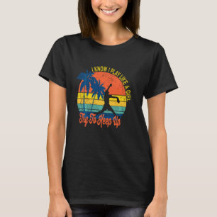 I Know I Play Like A Girl Retro Softball Pitcher T-Shirt