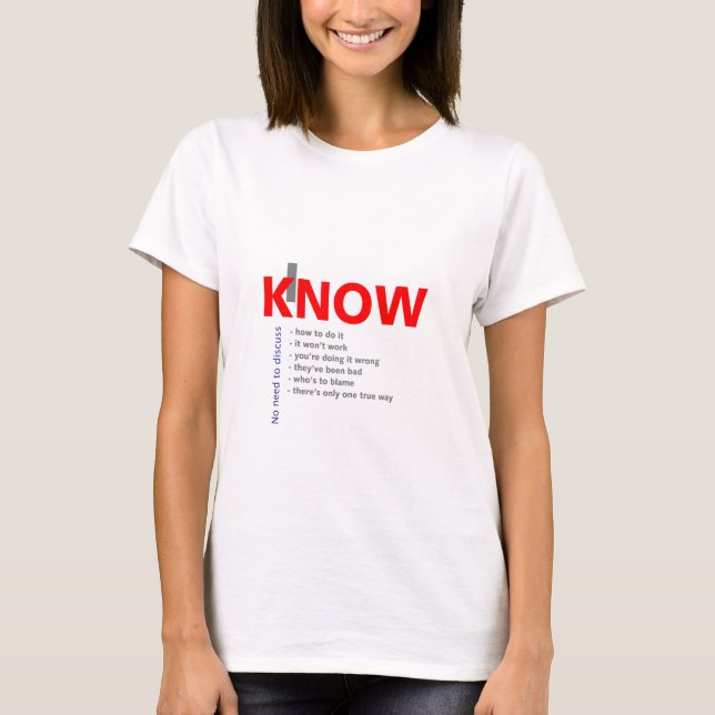 I Know it All - Villain T-Shirt (Front)