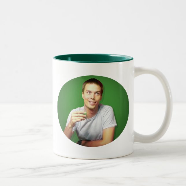 "I Know It's Green..." Two-Tone Coffee Mug (Right)