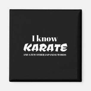I Know Karate And A Few Other Japanese Words Magnet