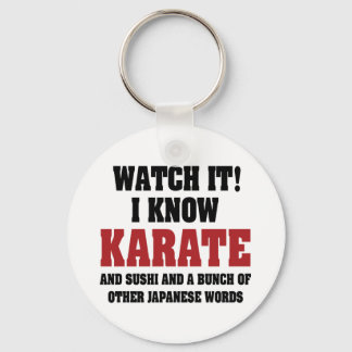 I Know Karate! And Sushi And Other Japanese Words Key Ring