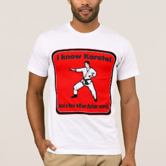 I know Karate Humourous Attitude T-shirt