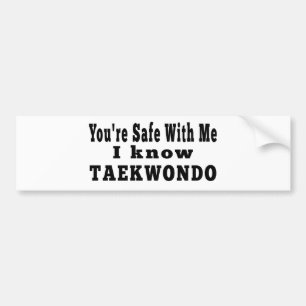 I know Taekwondo Bumper Sticker