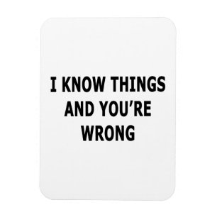 I Know Things Magnet