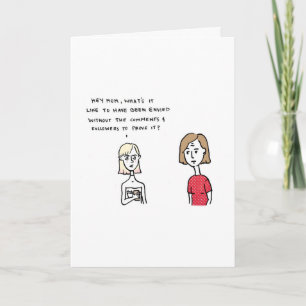 I Know You Stalk My Social Media Holiday Card