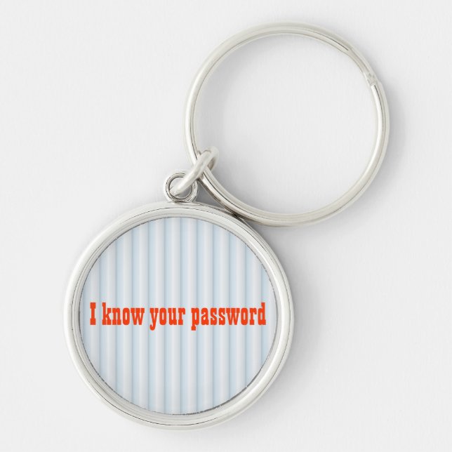 I know your password Keychain (Front)