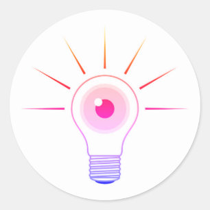 I - LAMP CLASSIC ROUND STICKER