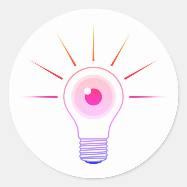 I - LAMP CLASSIC ROUND STICKER (Front)